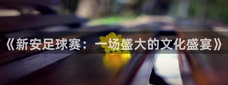pg电子是什么游戏：《新安足球赛：一场盛大的文化盛宴》